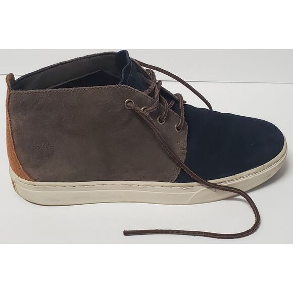 Timberland Boots Suede Chukka Cupsole MN SZ 9 A12G4 Cool Tri Color Suede Blu/Tan - Picture 8 of 13